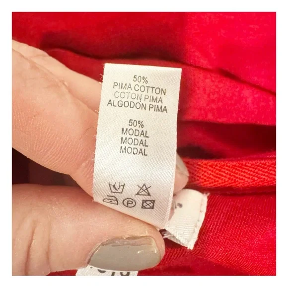 CosabellaRed Hooded Shortie Robe with Belt, Very Soft Sz. S